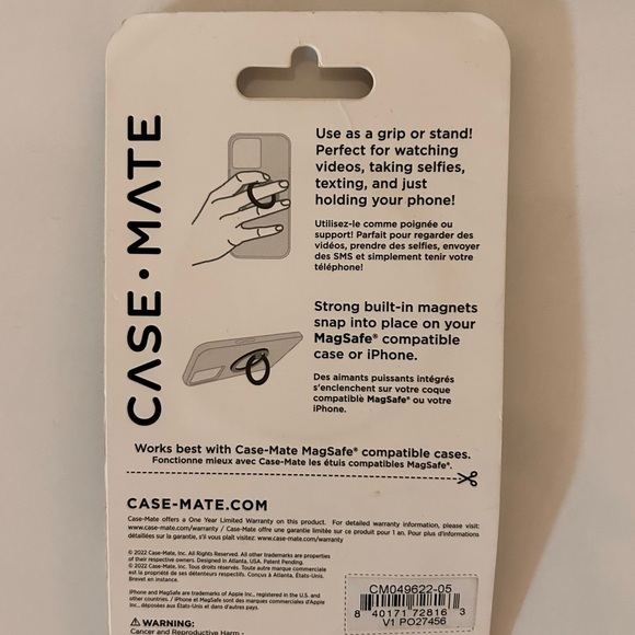 Casemate Magnetic Ring Stand - Twinkle Disco MagSafe Compatible Hands Free BNIP - Picture 2 of 2